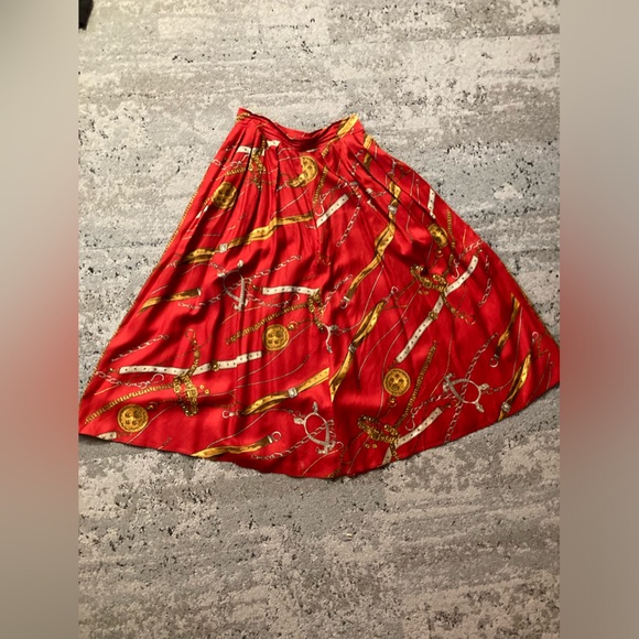 Vintage Equestrian Maxi Skirt - Picture 6 of 9